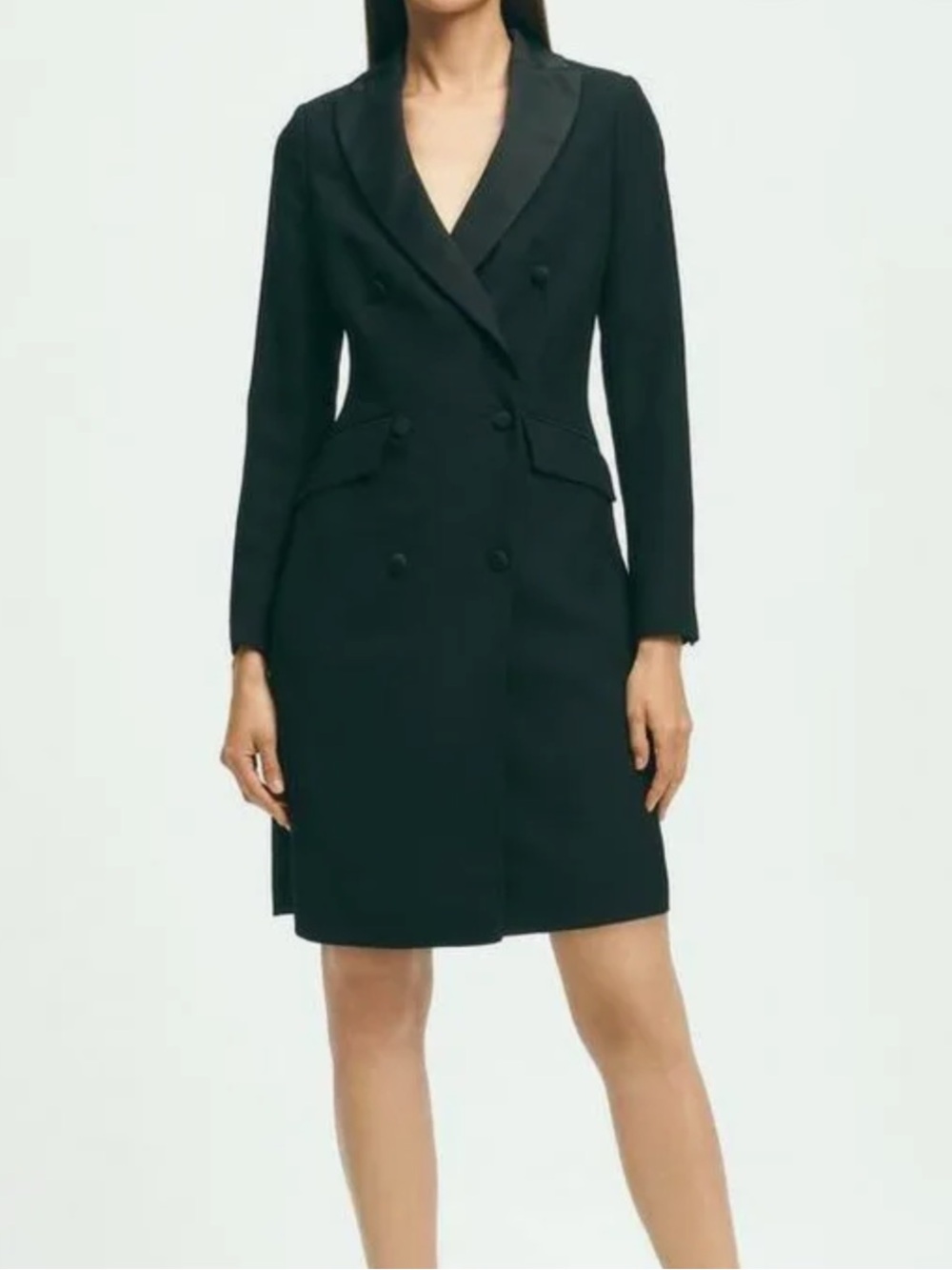 Brooks Brothers Double-Breasted Crepe Tuxedo Dress NWT